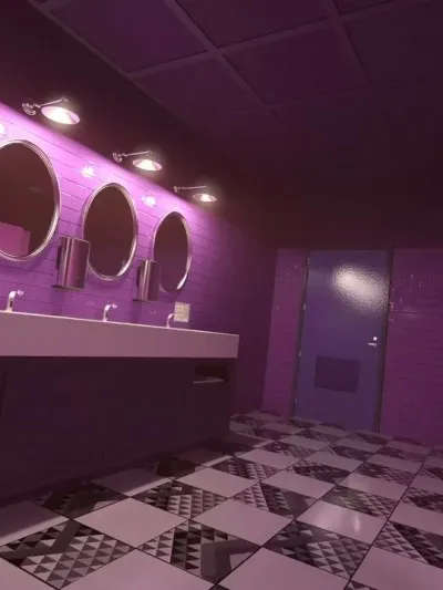 [3D] No Smoking in Toilet