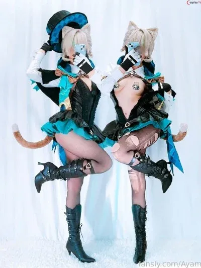 Ayame Base cosplay Lynette – Genshin Impact