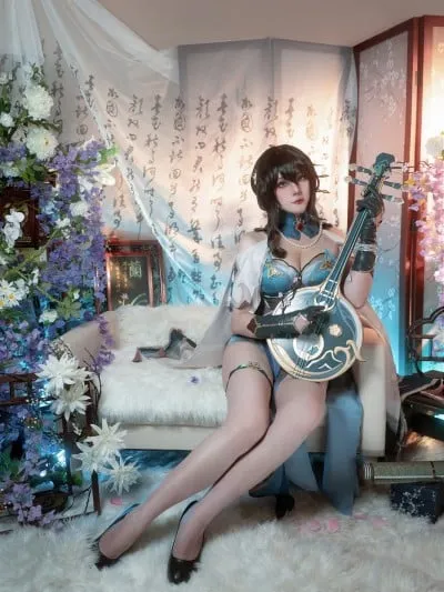 Natsuko夏夏子 cosplay Ruan Mei – Honkai:Star Rail