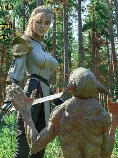 [Snow3D] 帝国女骑士与哥布林01