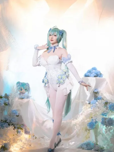 星之迟迟 - NO.215 2024年02月计划A 初音未来 粉蝶花精灵[54P1V-4.51GB]